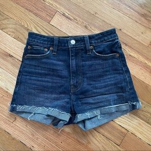 Abercrombie High Rise Denim Shorts 25